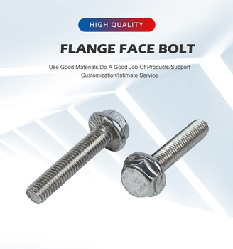 Gepersonaliseerde 304 316 A2 A4 Hex Flange Titanium Machine Thread Bolt voor roestvrij staal