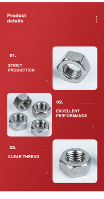 Plain Finish Aanpasbaar M5 M8 roestvrij staal Hex Bolts DIN931 304 316 Halve draad Bolt
