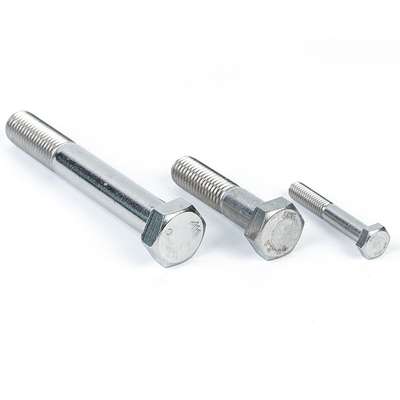 Aanpasbaar DIN931 roestvrij staal Klasse 5.8 M6 * 25mm Hexbout met gegalvaniseerde afwerking