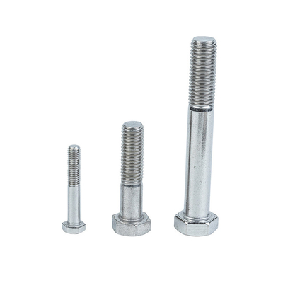 Hoge sterkte DIN roestvrij staal schroef HEX hoofd machinebout voor de industrie Plain Finish