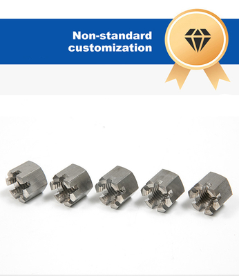 DIN-standaard A2-70 geslepen kasteel Hex-noot M14 M16 M20 Hexagonale vergrendelingsnoot Andere afwerking
