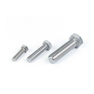 Productie Bolt And Nuts Din933 Metrisch roestvrij staal gegalvaniseerd Hex Tap Bolt