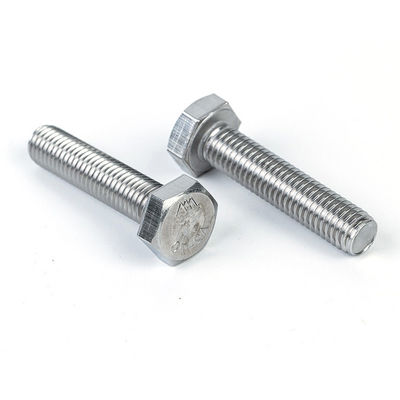 Productie Bolt And Nuts Din933 Metrisch roestvrij staal gegalvaniseerd Hex Tap Bolt