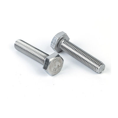 Productie Bolt And Nuts Din933 Metrisch roestvrij staal gegalvaniseerd Hex Tap Bolt