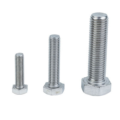 Vervaardigers van roestvrij staal M4 M5 M6 M8 M10 Hexbolt bevestigingsstukken met platte afwerking
