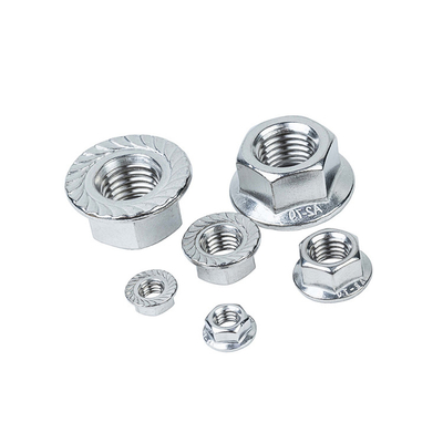 DIN6923 Standaard roestvrij staal 304 Flange Nylock Nut M3 M4 M5 M6 M8 M10 voor controle