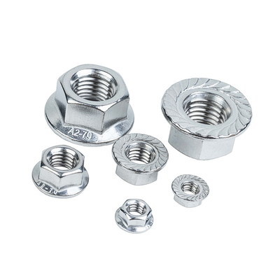 DIN6923 Standaard roestvrij staal 304 Flange Nylock Nut M3 M4 M5 M6 M8 M10 voor controle