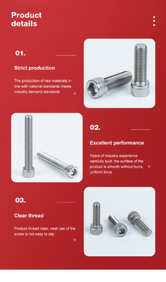 304 roestvrij staal aangepast Allen Hexagon Socket Cap hoofd schroeven Bolt M8 M10 M12