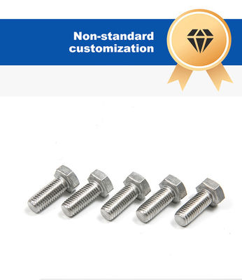 M3-M12 Uitbreiding Full Teeth Buiten Hexagon Bolts in 304 roestvrij staal DIN Standard