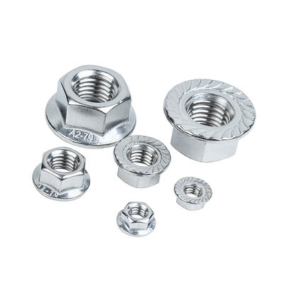 Meerdere specificaties DIN-standaard 304 316 Roestvrij staal Hexagon Flange Nut Afwerking Andere