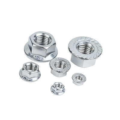 Meerdere specificaties DIN-standaard 304 316 Roestvrij staal Hexagon Flange Nut Afwerking Andere