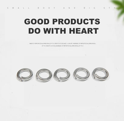 Metrische veer Helicale Split Ring Lock Washer Veerwasser DIN Standard Plain Finish