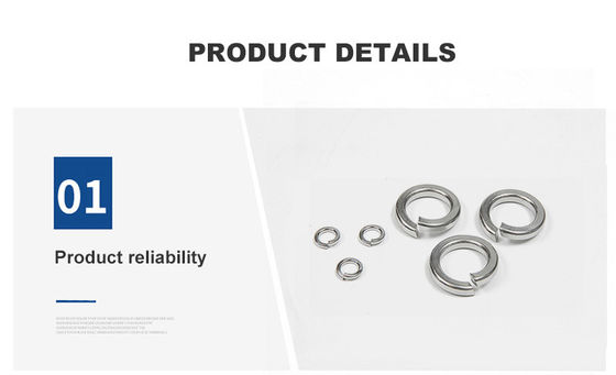 Metrische veer Helicale Split Ring Lock Washer Veerwasser DIN Standard Plain Finish