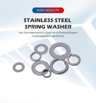 2024 Aanpassing van roestvrij staal Wave Spring Washer voor schokdemper Shim Plain Finish