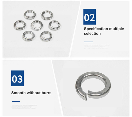 2024 Aanpassing van roestvrij staal Wave Spring Washer voor schokdemper Shim Plain Finish