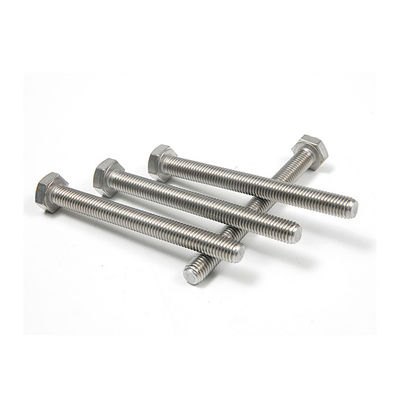 DIN933 Hexagonale bouten van roestvrij staal met eenvoudige afwerking en standaard DIN
