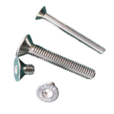 Gepersonaliseerde ingespannen kop roestvrij staal machine schroef voor meubels plain afwerking