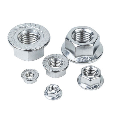 DIN6923 Roestvrij staal Hexagon Hex Head Serrated Spin Lock Flange Nut voor producten