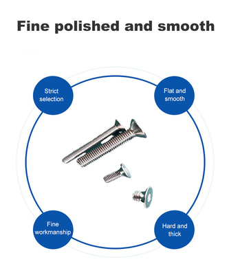 Precision A-level Strength Grade Pan Head Roestvrij staal Carbon Steel Machine Screws