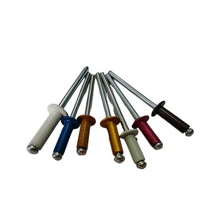 Aluminium blinde rivet leverancier Corrosiebestendige multi-kleurige ronde kop rivetten voor de bouw