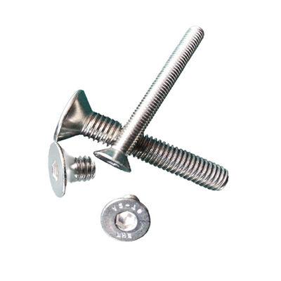 Plain Finish A-niveau Sterkte Custom A2 roestvrij staal Splijtmontage Cylindrische kop Hex Socket Machine Schroef
