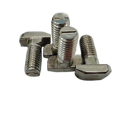 Plain Finish T Slot Bolt Screw Nut Fastener M5 M6 M8 M10 T Carbon Steel Roestvast Staal