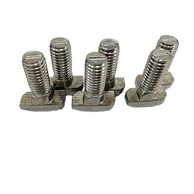 Plain Finish T Slot Bolt Screw Nut Fastener M5 M6 M8 M10 T Carbon Steel Roestvast Staal