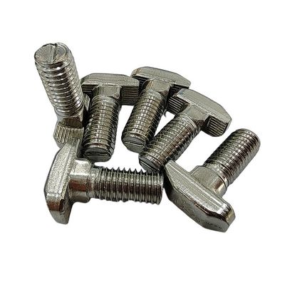 Plain Finish T Slot Bolt Screw Nut Fastener M5 M6 M8 M10 T Carbon Steel Roestvast Staal