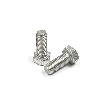 Langere volle draad Hexagon Bolt Plain Finish roestvrij staal 304 bouten