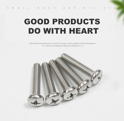 Plain Finish Phillips Pan Head Screw van roestvrij staal GB818 M4 M5 M6 M8 M10 voor de markt