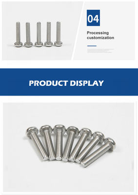 Plain Finish Phillips Pan Head Screw van roestvrij staal GB818 M4 M5 M6 M8 M10 voor de markt