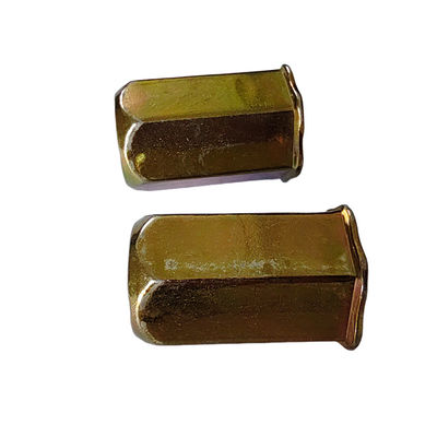 4.8 Zinkkwaliteit geel-chromeerd geplatte full hex rivet nut voor toepassingen op kleine hoofden