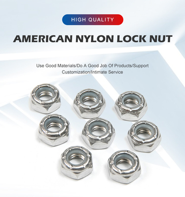 UNC roestvrij staal fijn draad Hex Nylon Insert Lock Nut 100% controle en betaalbaar