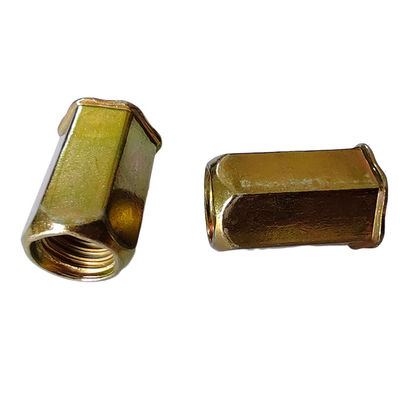 Gratis monster volledig hex-open rietennoot voor dunne vellen geel zinkgeplatte koolstofstaal