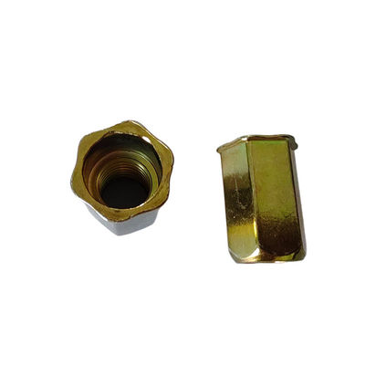 Metrisch geel zinkgeplaatst koolstofstaal vol met een hex-draad open rietennoot Langdurig