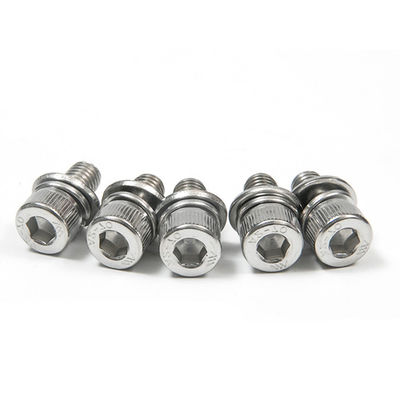 Plain Finish Roestvrij staal combinatie schroef Interne Hexagonale Flat Spring Washer