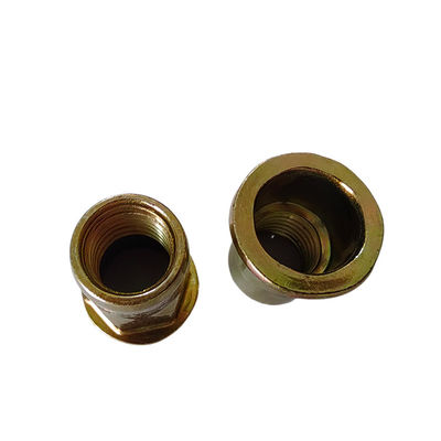 Heavy Industry Semi-Hex Geel Zinkgeplatte Carbon Steel Flat Head Open Rivet Nut