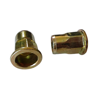 Algemene industrie Semi-hex open rivetnoot met geel zinkplaat in metrische meting