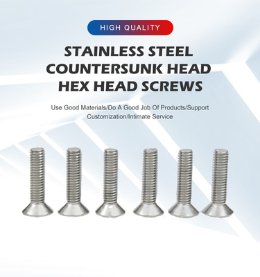 304 316L roestvrij staal Flat Head Allen Bolts DIN7991 Countersunk Head Socket Head Screw