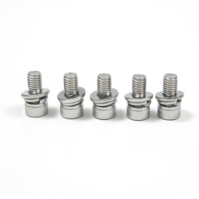 100% geïnspecteerde hex-socket schroef van roestvrij staal met een ronde kop en een plat elastisch pad