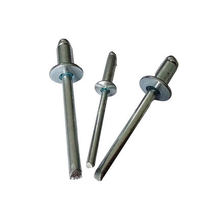 3.0mm Open End Blind Rivets voor natuur/kleur ijzeren ronde kop Rivets in heldere afwerking