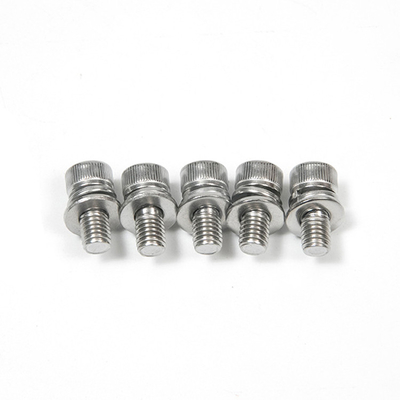 Stainless steel cilindrische zeshoekige combinatie schroeven met 100% controle