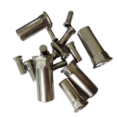 Roestvrij staal platte kop semi-hex gesloten punt rietennoot voor automobiel Cadmium geplaatst