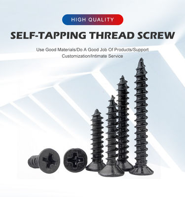 Zinc Finish Black Drywall Schroef Roestvrij staal Self-Tapping Schroef en Probe Service