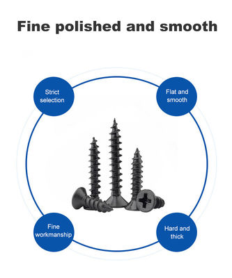 Zinc Finish Black Drywall Schroef Roestvrij staal Self-Tapping Schroef en Probe Service