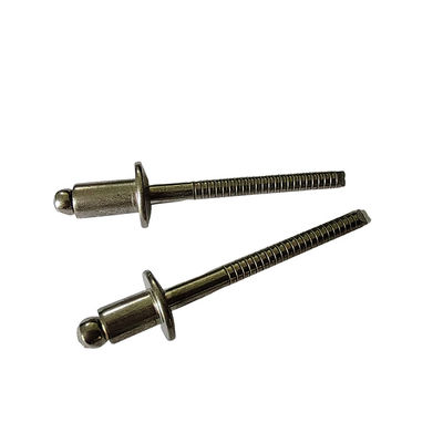 Roestvrij staal 4,0 mm Open End Blind Rivets Ronde Hoofd Gemakkelijke installatie Helder afwerking