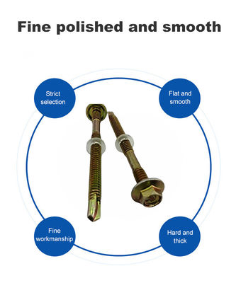 Gegalvaniseerde self-tapping dakschroef voor hoge sterkte binding in metrische prestaties