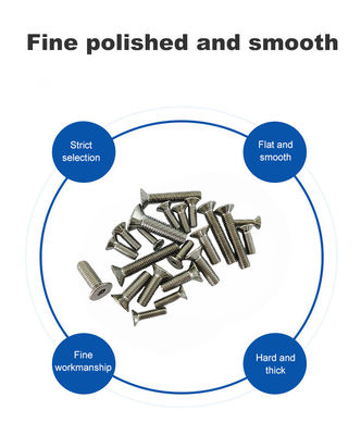 INCH Meetsysteem Topverkoop 304 roestvrij staal Countersunk Head Flat Hex Socket Flat Head M4 M5 M6 M8