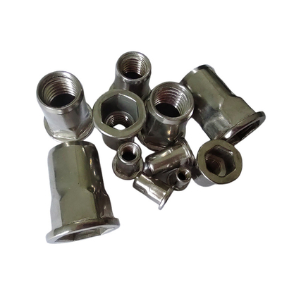 Flat Head Semi-Hex Blind Rivet Nut voor automotive OEM in de gezondheidszorg