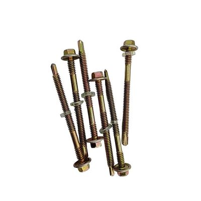 Hex Head Self Tapping Roofing Screw met zinkgeplatte koolstofstaal Metrische meting